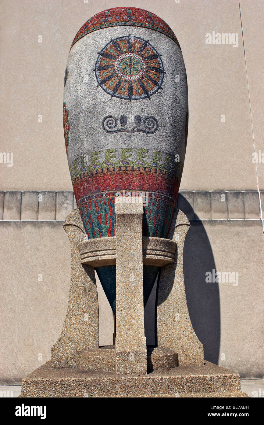L'ornementation architecturale à l'extérieur de la Scottish Rite Temple, 16e St., Washington, DC. Banque D'Images