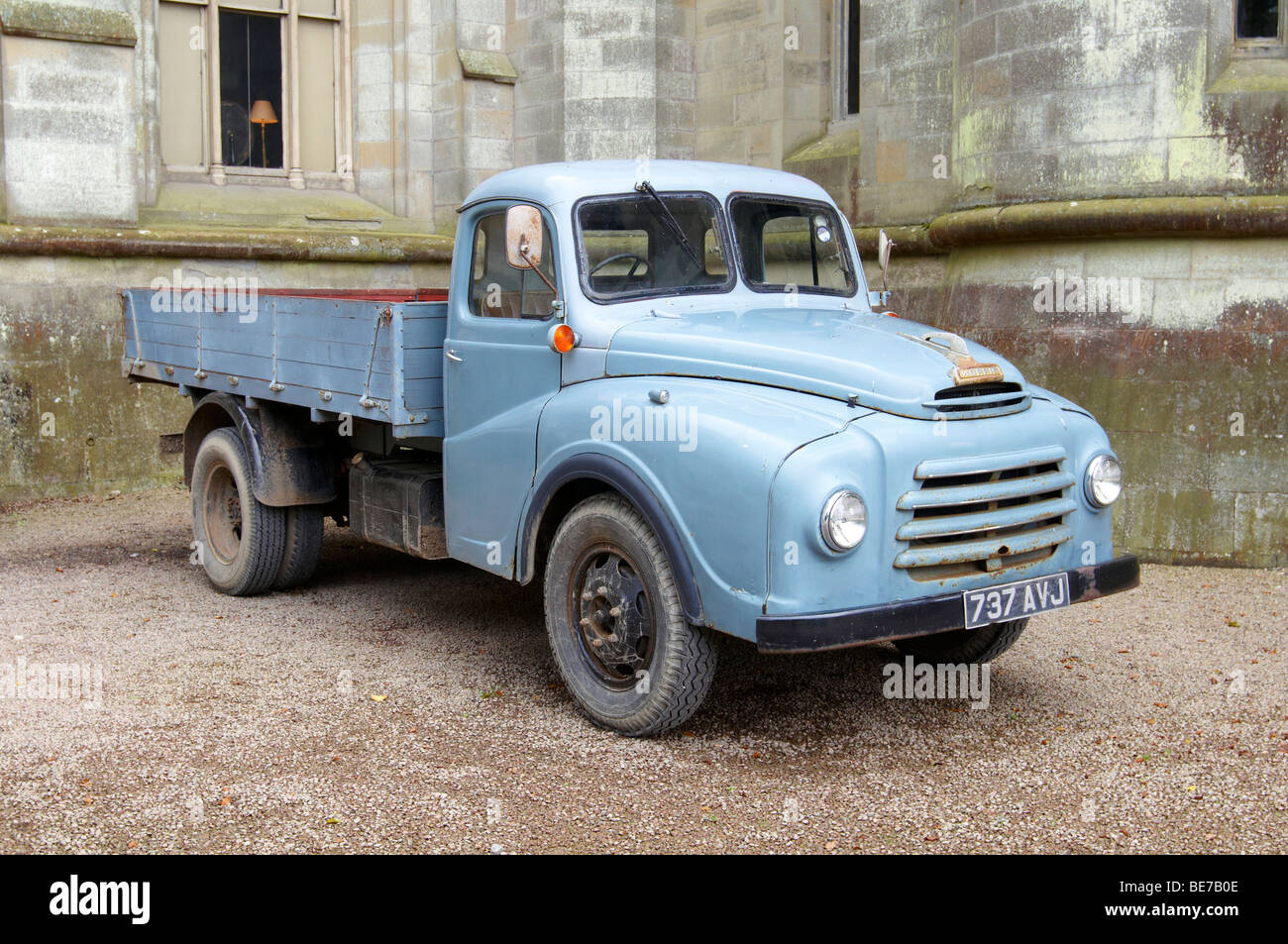 Camion Morris classique à Eastnor Castle, Herefordshire Banque D'Images