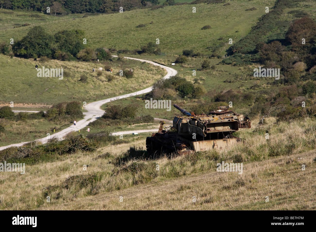 Corps Blindé Royal Gunnery School dorset england uk go lulworth Banque D'Images