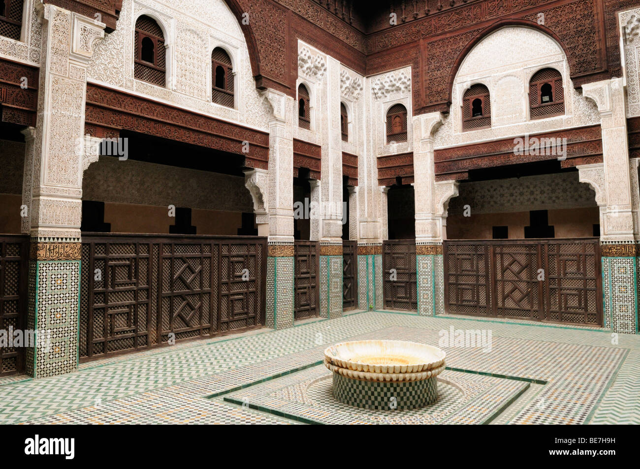 Maroc ; Marrakech ; Medersa Bou Inania Banque D'Images