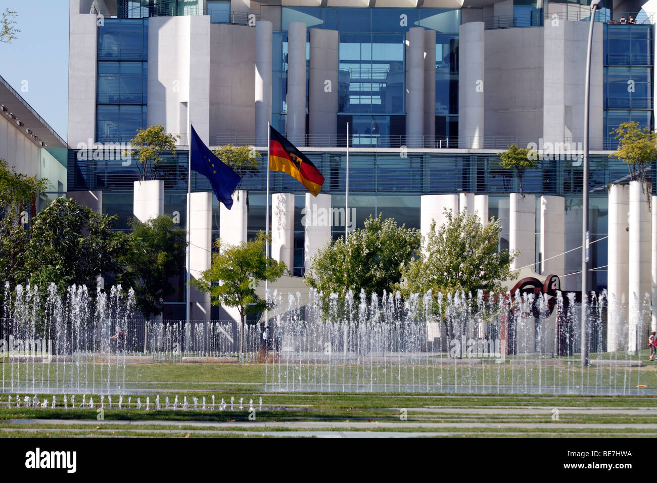 Berlin, le bureau du chancelier fédéral allemand, le Bundeskanzleramt. EU/DE/DEU/GER/Europe/Allemagne, Berlin, capitale Banque D'Images