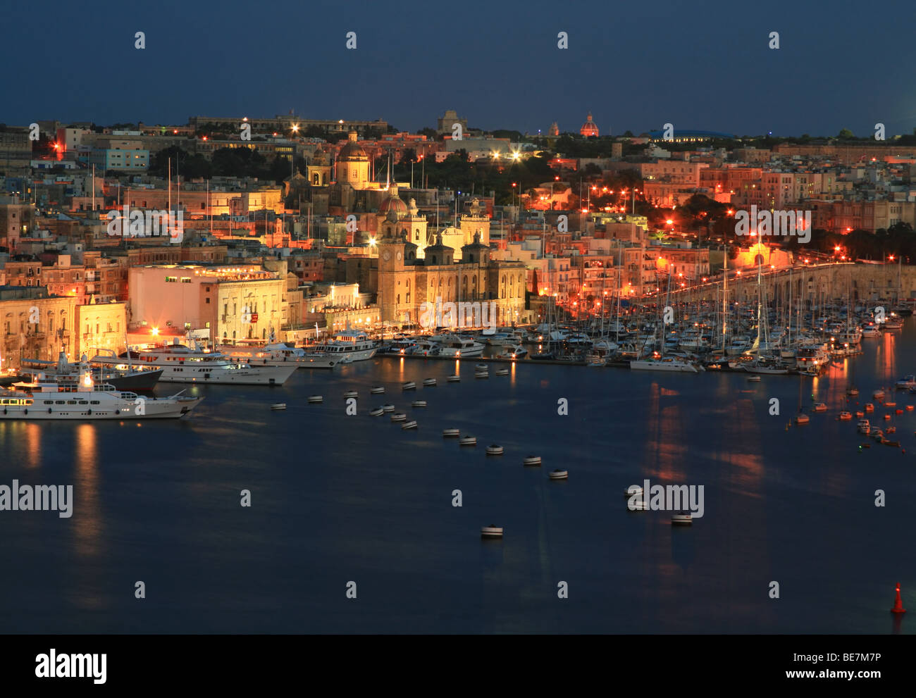 Avis de Vittoriosa harbour (Malte, Îles de Malte) Banque D'Images