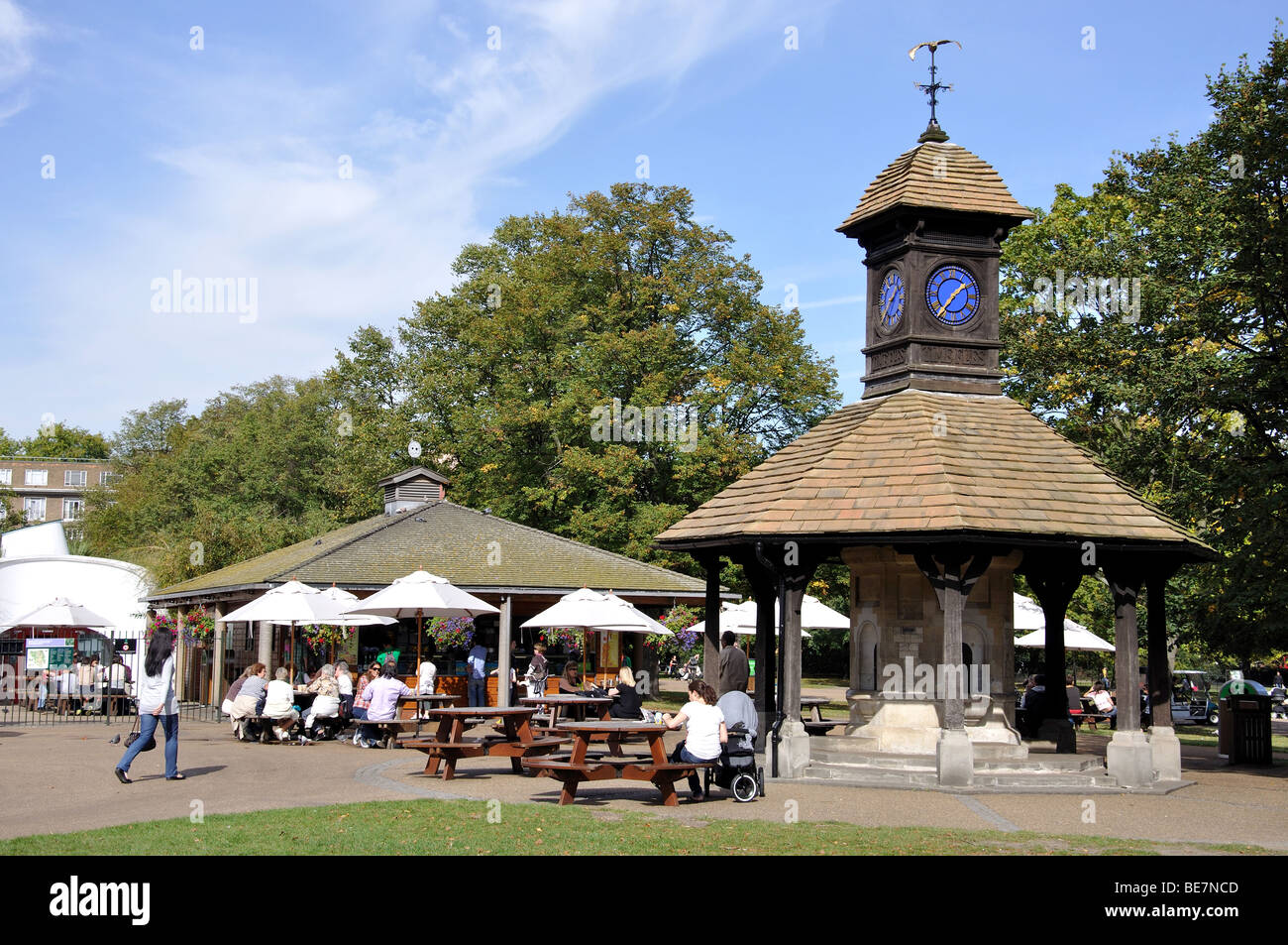 Cantine, Kensington Gardens, Kensington, London Borough de Kensington et Chelsea, Londres, Angleterre, Royaume-Uni Banque D'Images