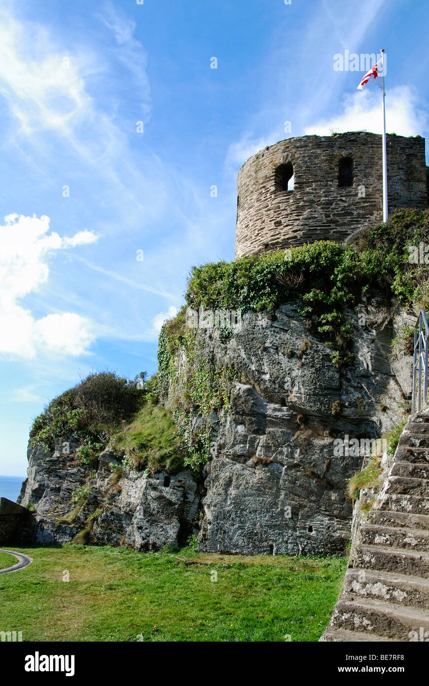 St.catherines château construit en surplomb de l'embouchure de l'estuaire de fowey cornwall,uk Banque D'Images
