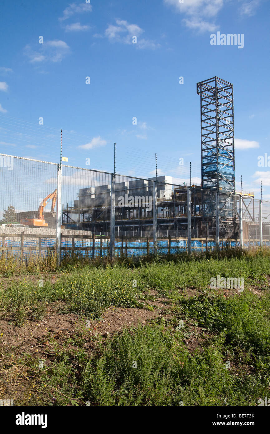 Jeux Olympiques 2012 centre de l'énergie en construction Septembre 2009 Banque D'Images