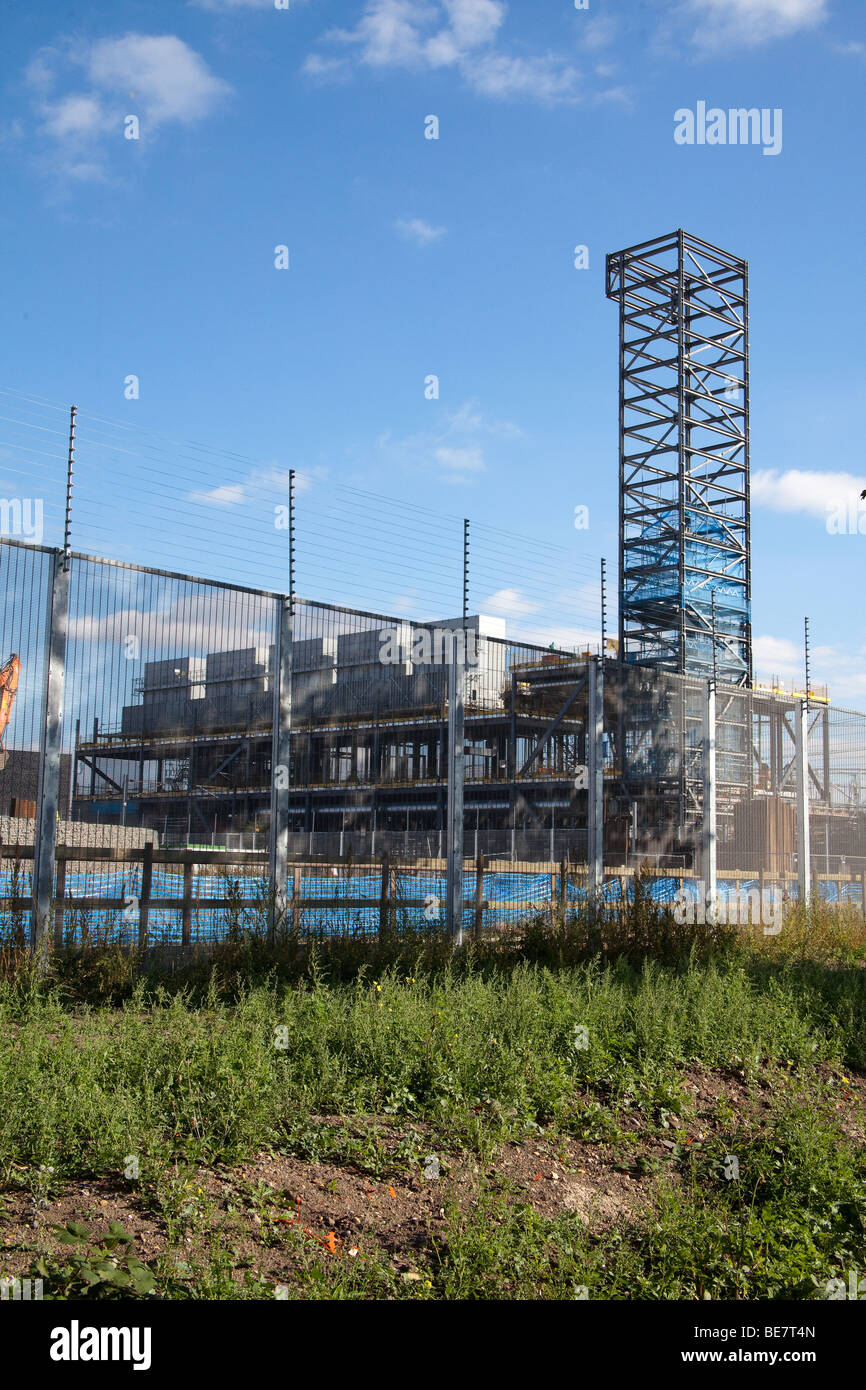 Jeux Olympiques 2012 centre de l'énergie en construction Septembre 2009 Banque D'Images