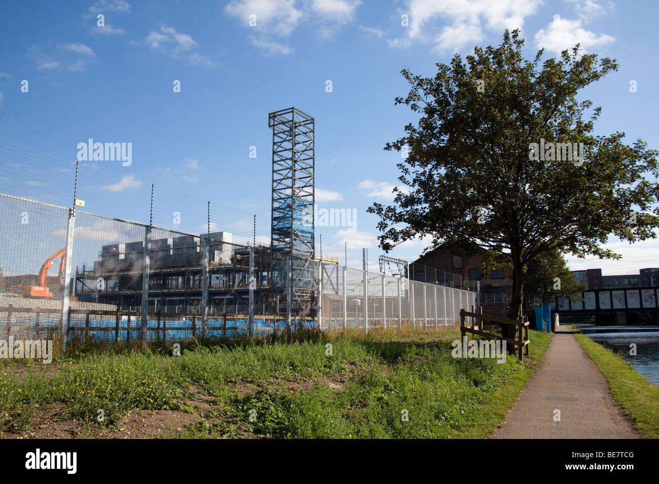 Jeux Olympiques 2012 centre de l'énergie en construction Septembre 2009 Banque D'Images