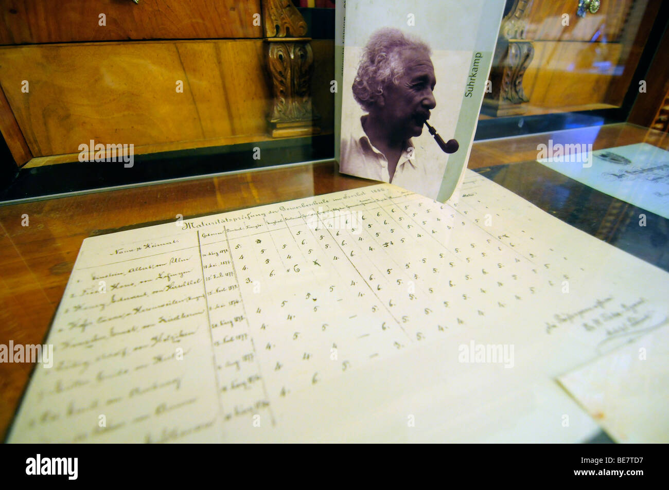 Intérieur de la maison d'Einstein à Berne, Suisse, où le célèbre savant a découvert sa célèbre théorie de la relativité. Banque D'Images