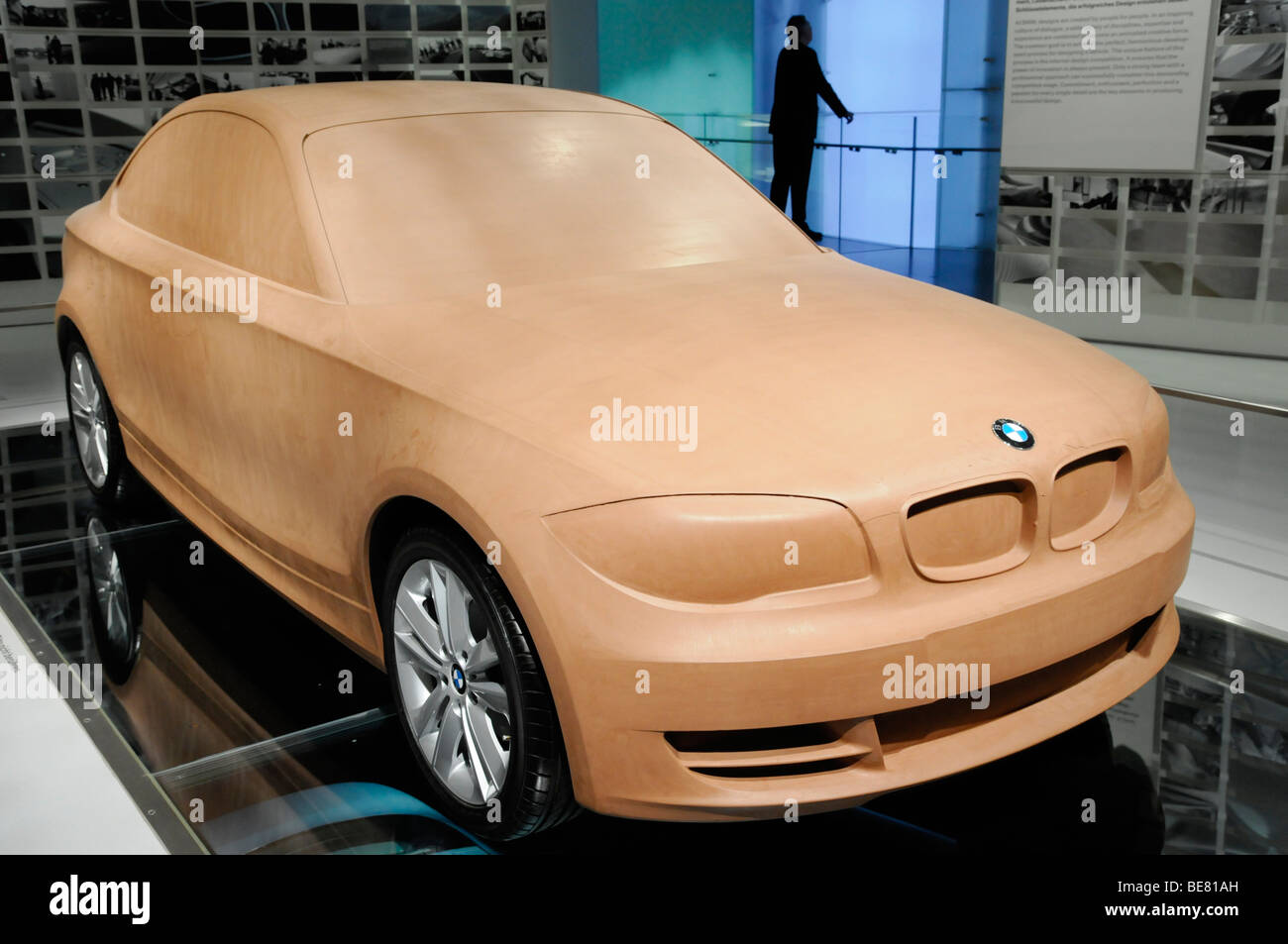 Studio de Design, modèle en argile de la top-modèle Série 1 Coupé, BMW Museum, Munich, Bavaria, Germany, Europe Banque D'Images