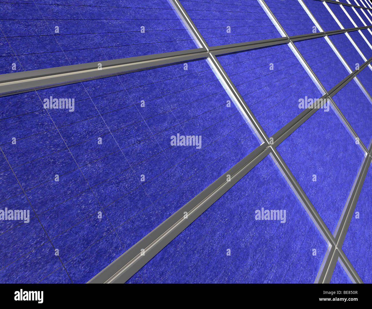 Illustration de close up d'un panneau solaire array Banque D'Images