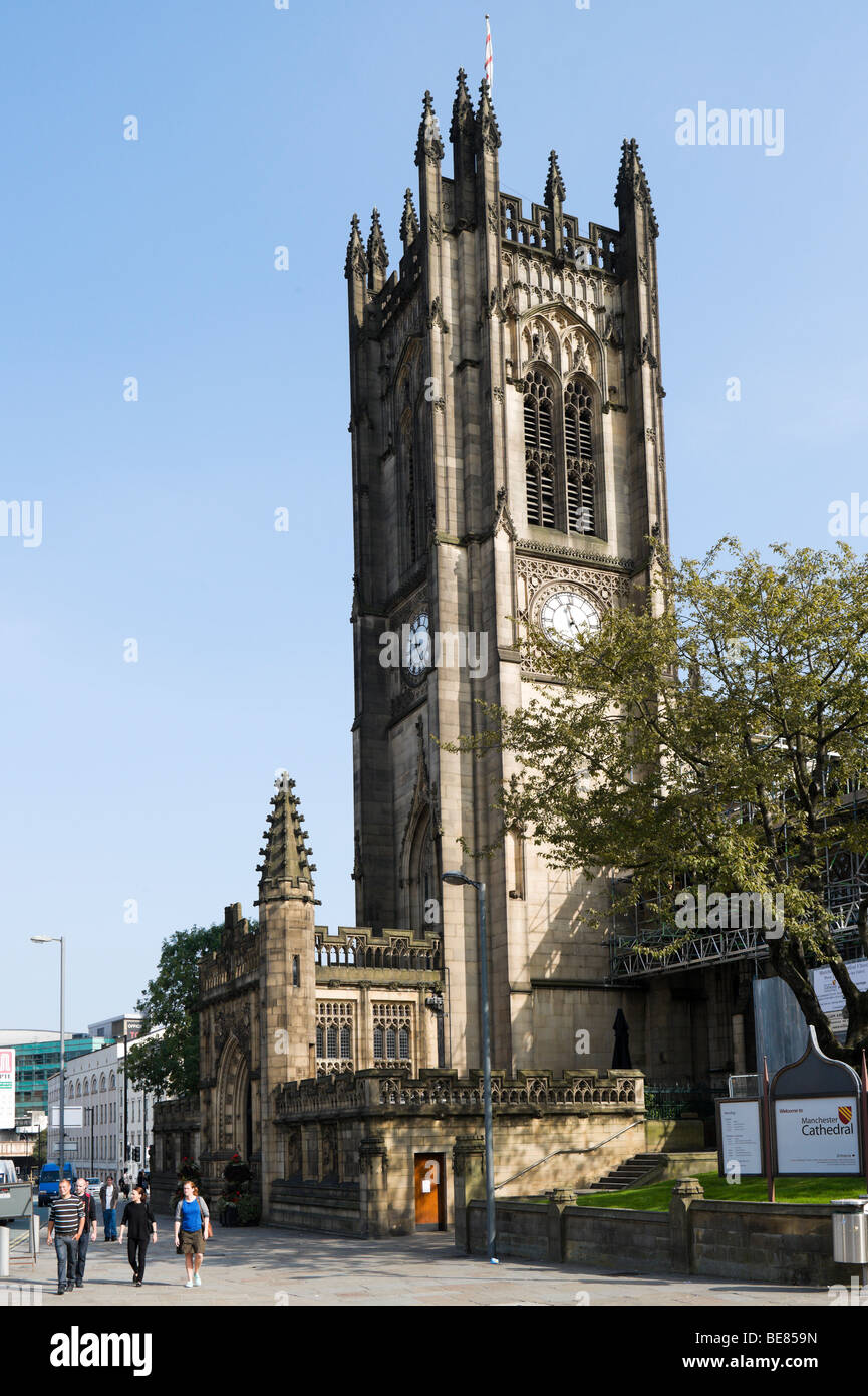 La Cathédrale de Manchester, Angleterre Banque D'Images