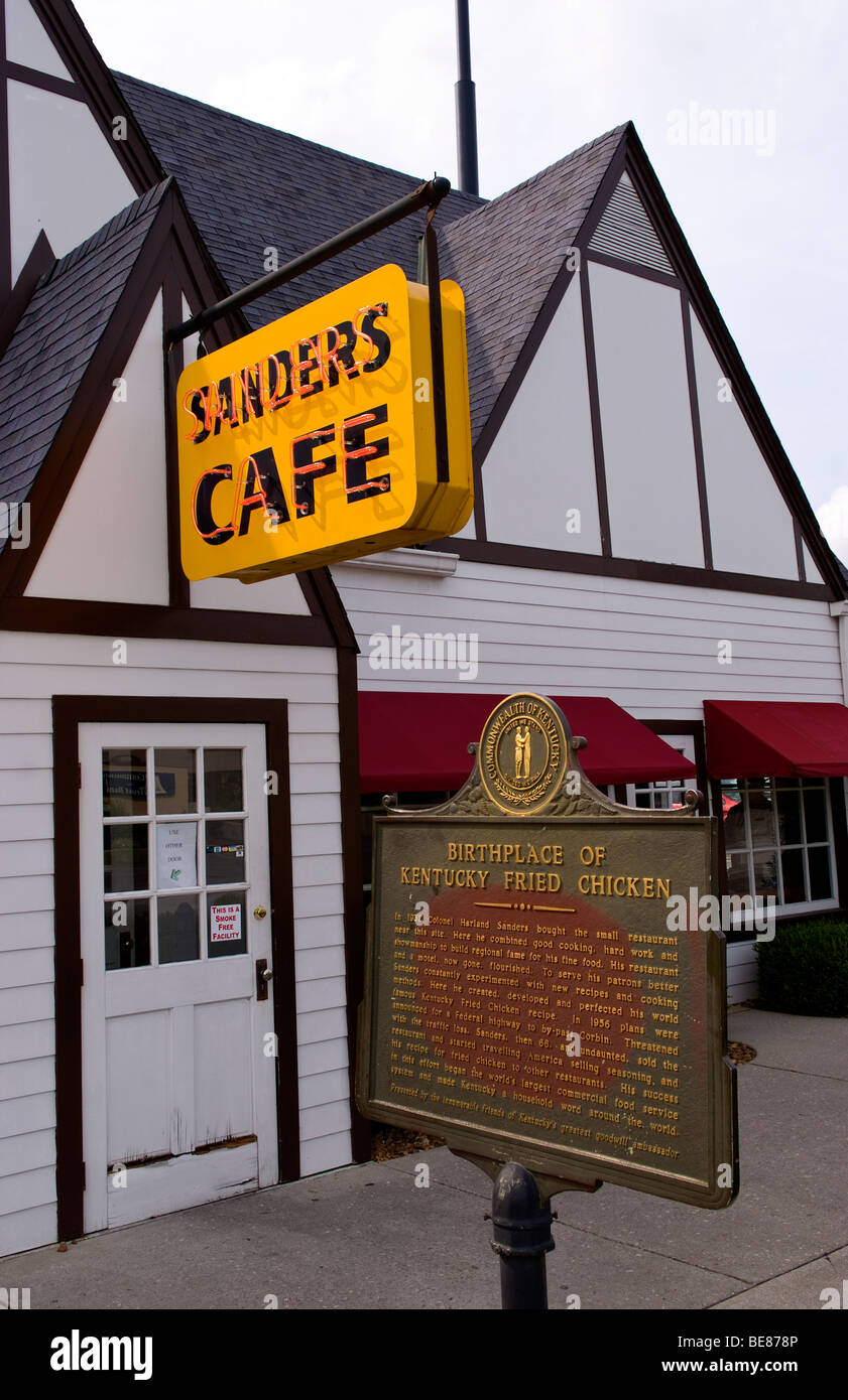 Sanders historique Cafe à Corbin Kentucky qui était original restaurant