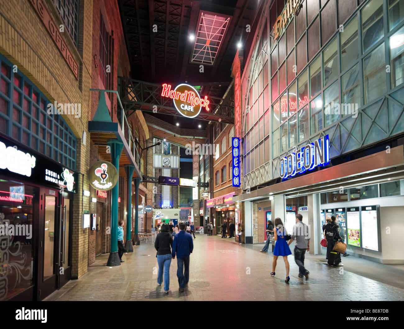 Bars et restaurants dans le complexe de divertissement Printworks, juste à côté de Exchange Square dans le centre-ville, Manchester, Angleterre Banque D'Images