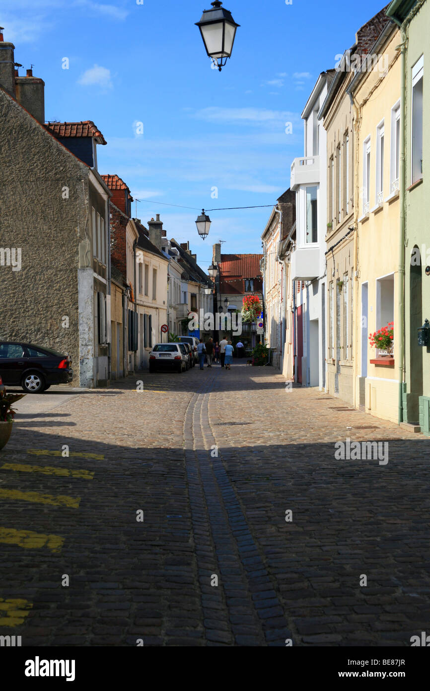Rue d'Herambault, Montreuil-sur-Mer, Pas de Calais, France Photo Stock -  Alamy