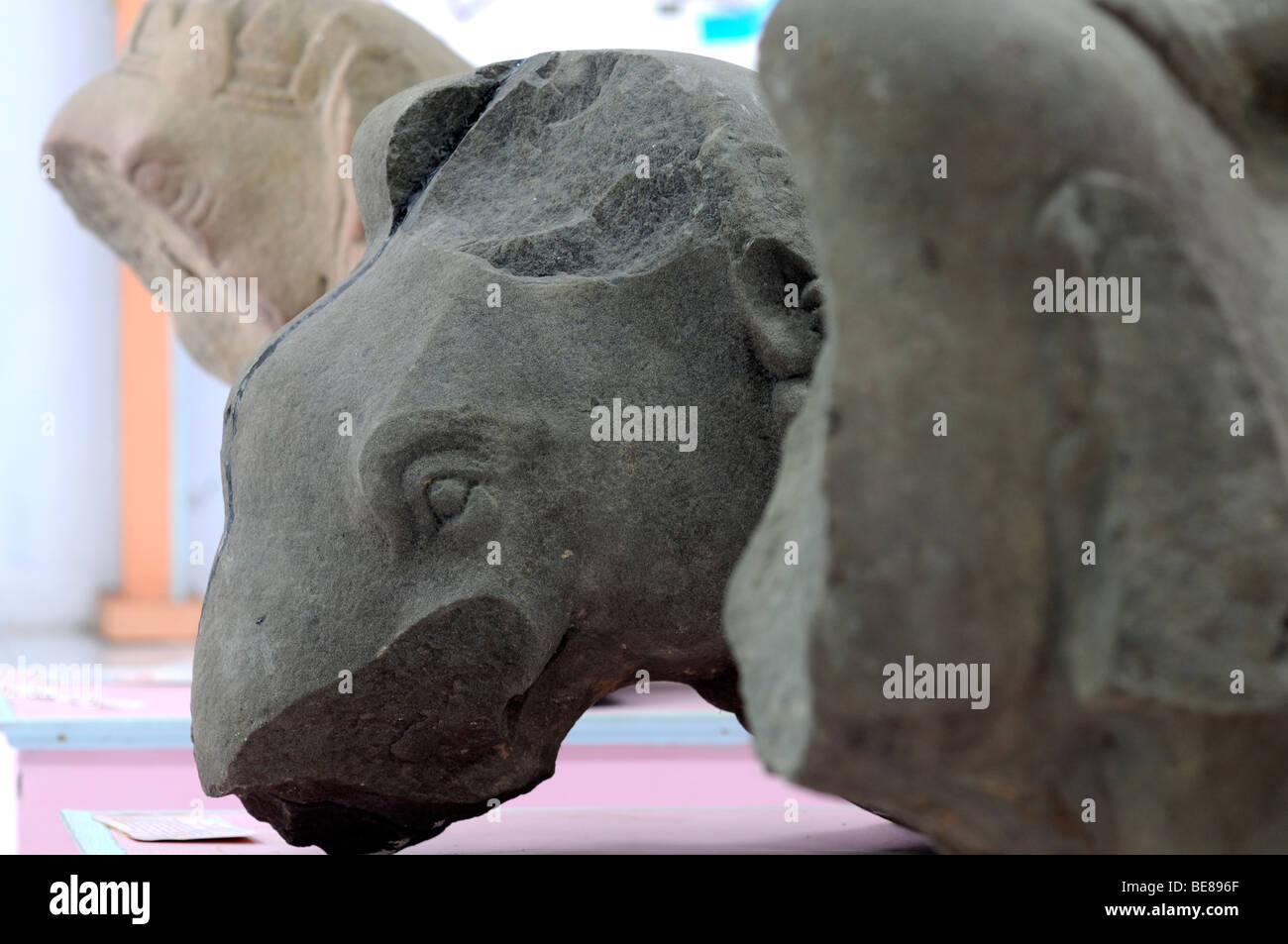 Exposition au musée, muara jambi, Sumatra Indonésie jambi Banque D'Images