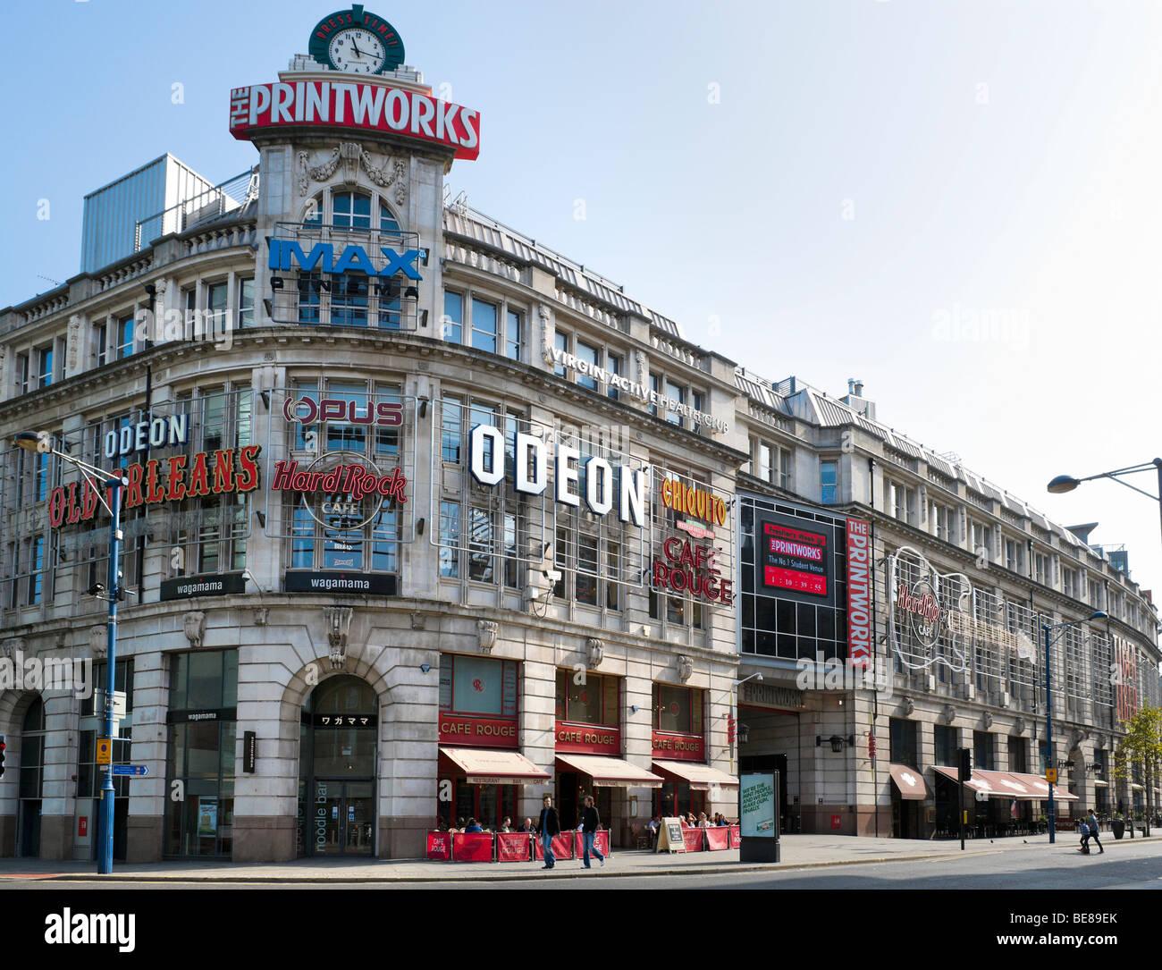 Le complexe de divertissement Printworks, juste à côté de Exchange Square dans le centre-ville, Manchester, Angleterre Banque D'Images