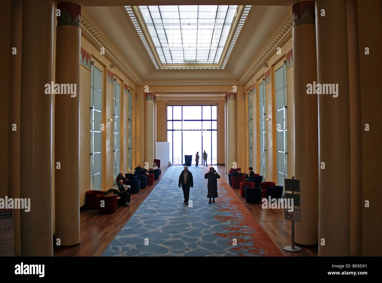 L'intérieur de l'Art Déco, casino de Biarritz, dans le sud-ouest de la France. Le casino a été construit en 1901. Banque D'Images