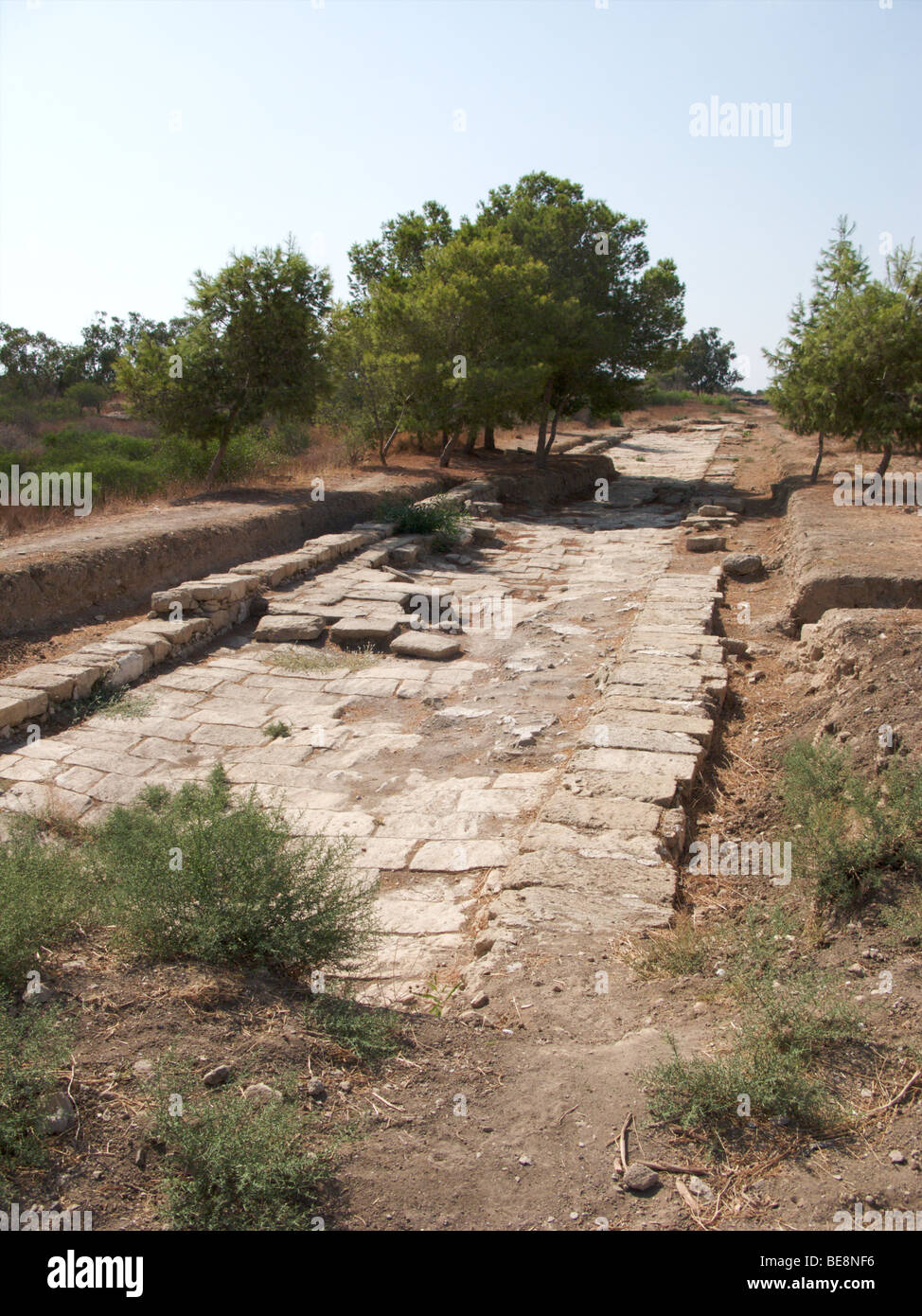 Les ruines de la ville antique de Salamine, Famagusta, Chypre du Nord Banque D'Images