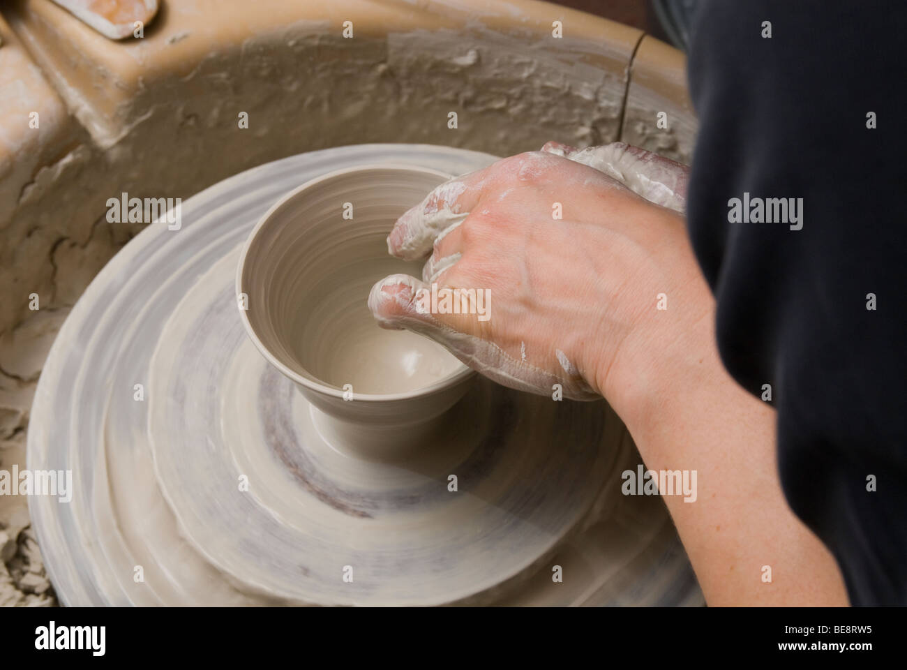 Travail à potters wheel Banque D'Images