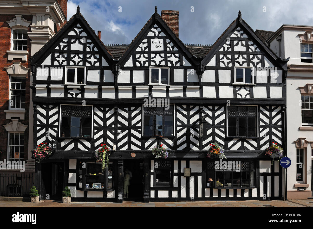 Vieille maison à colombages de style Tudor house, 1510, rue de l'alésage, Staffordshire, Lichfield, Angleterre, Royaume-Uni, Europe Banque D'Images