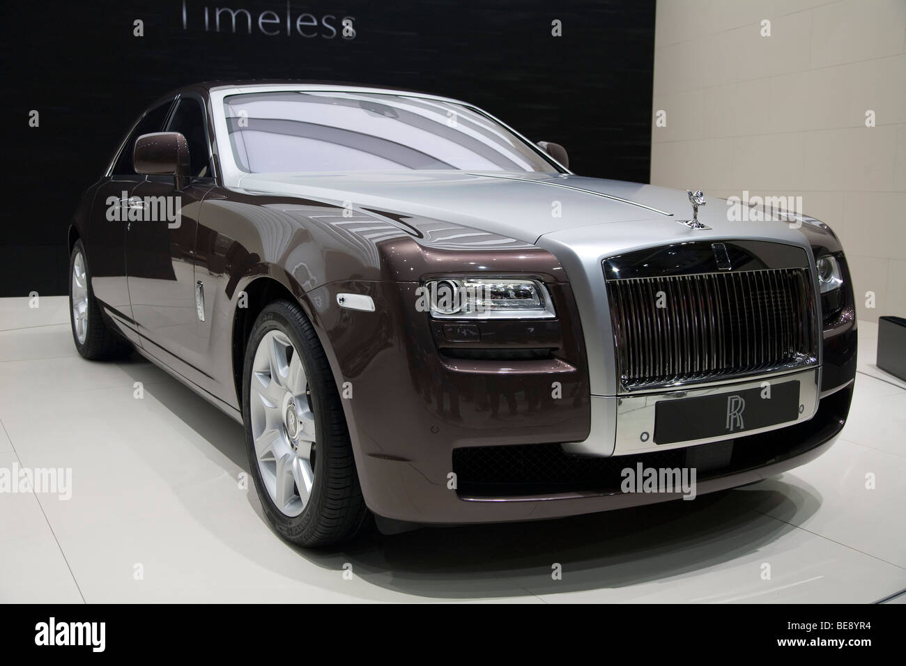 Rolls Royce Ghost premier ministre lors d'une salon de l'automobile européenne Banque D'Images