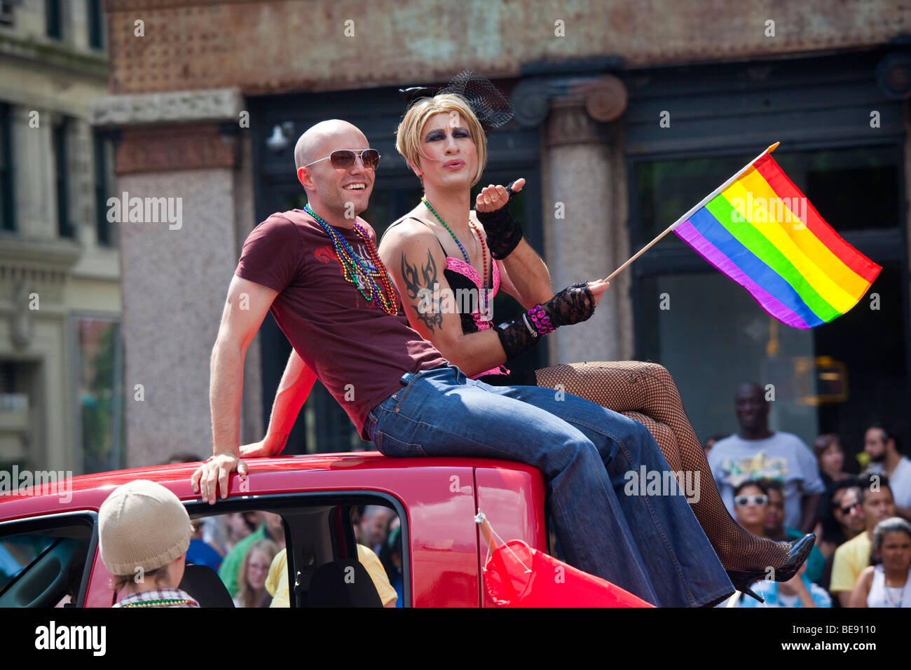 Gay Pride Parade à Manhattan, New York City Banque D'Images