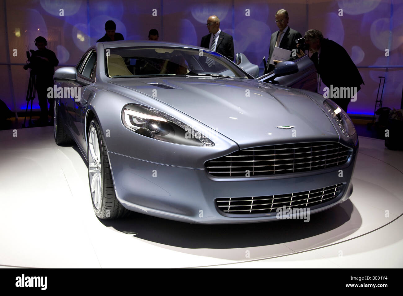 Aston Martin rapide à un salon de l'automobile européenne Banque D'Images