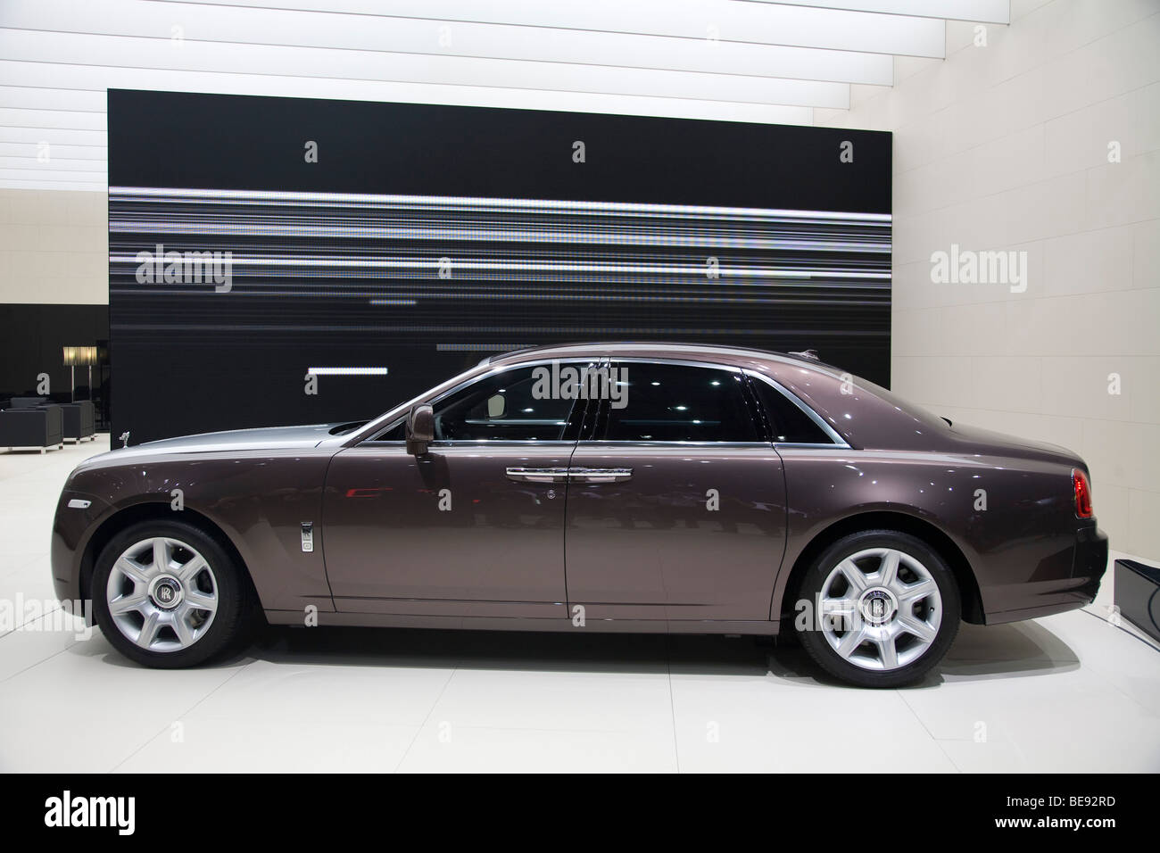 Rolls Royce Ghost premier ministre lors d'une salon de l'automobile européenne Banque D'Images