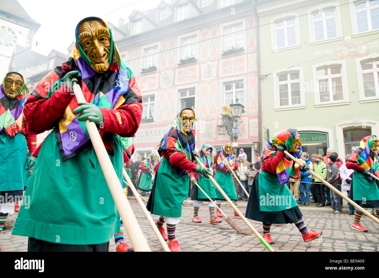 Carnaval alémanique, sorcières, Freiburg, Germany, Europe Banque D'Images