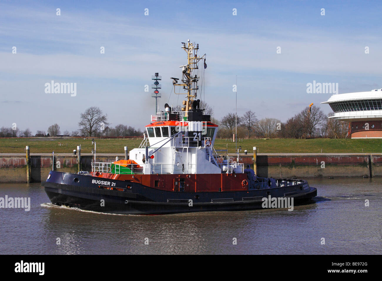 Tugboat / Brunsbuttel Banque D'Images