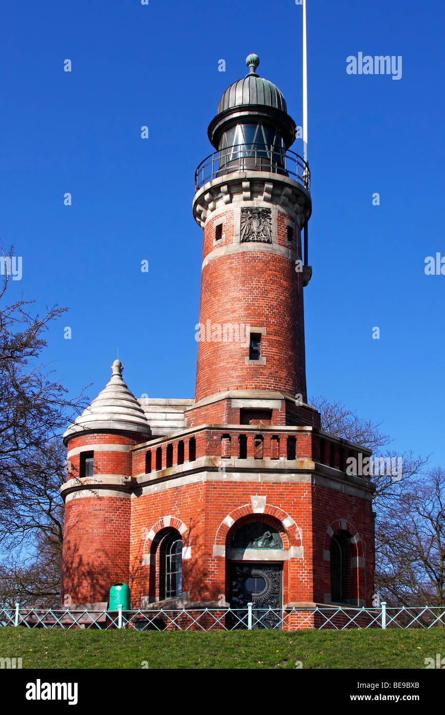 Vieux phare / Kiel-Holtenau Banque D'Images