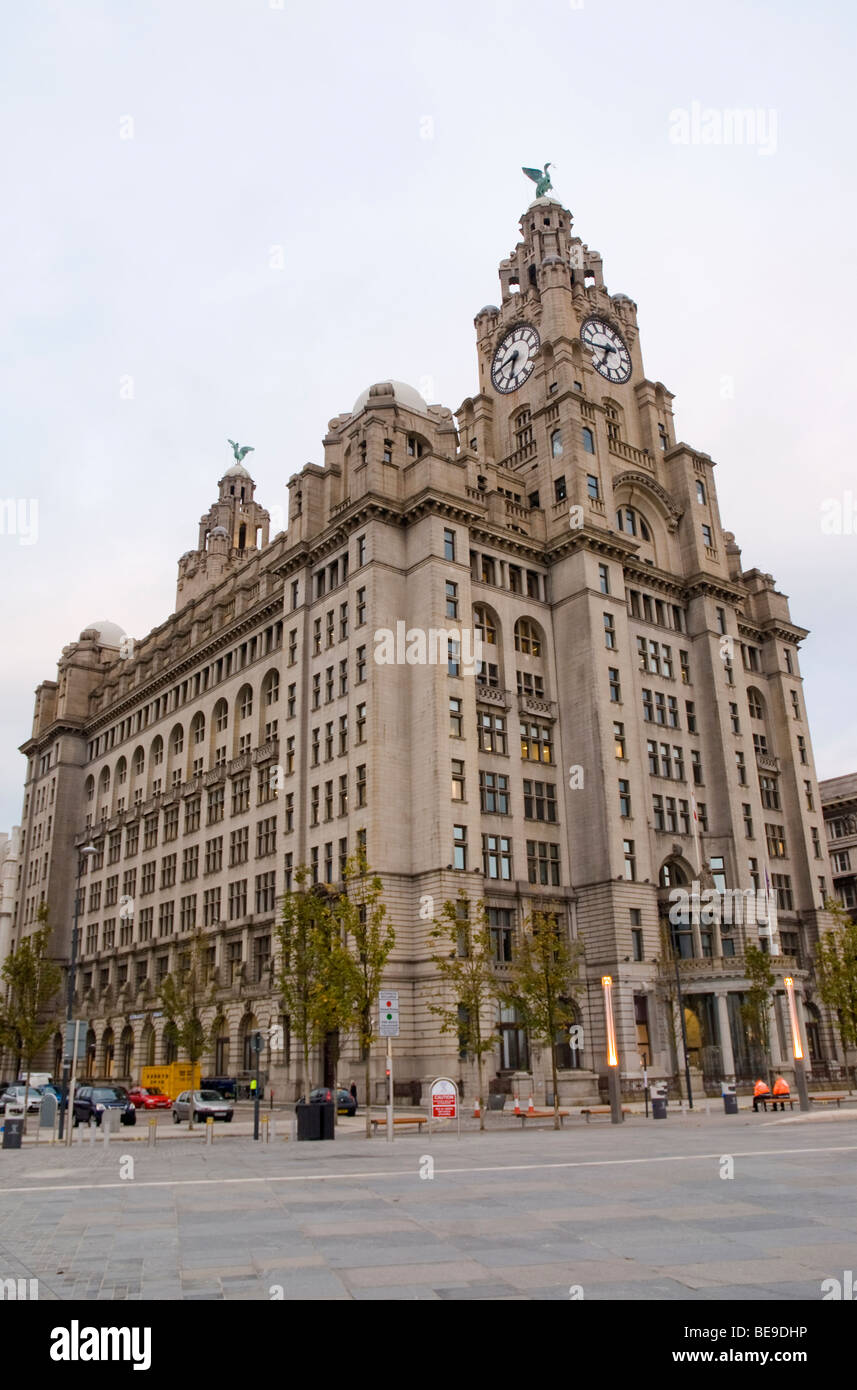 Liverpool . Liver Building. Banque D'Images