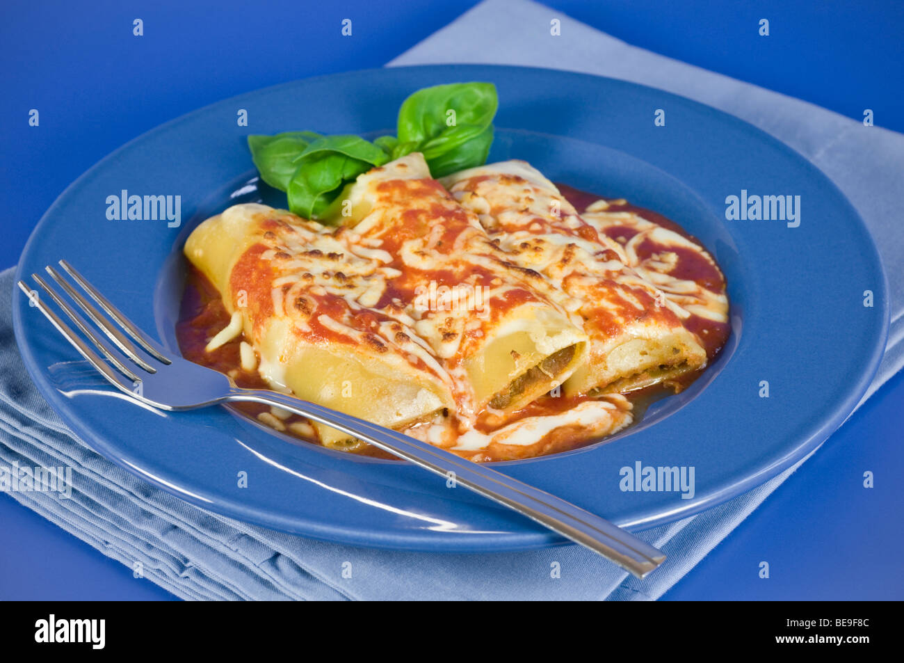 Cuisine Italienne Italie Cannelloni Banque D'Images