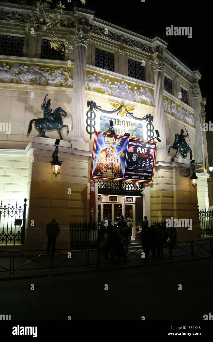 Paris (75) : le "Cirque d'hiver Bouglione' ('Hiver Cirque') Banque D'Images