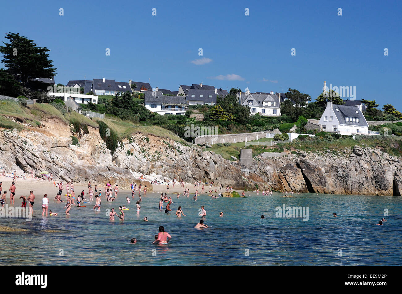 Locmaria-Plouzané (29) : la plage de du cormoran Banque D'Images