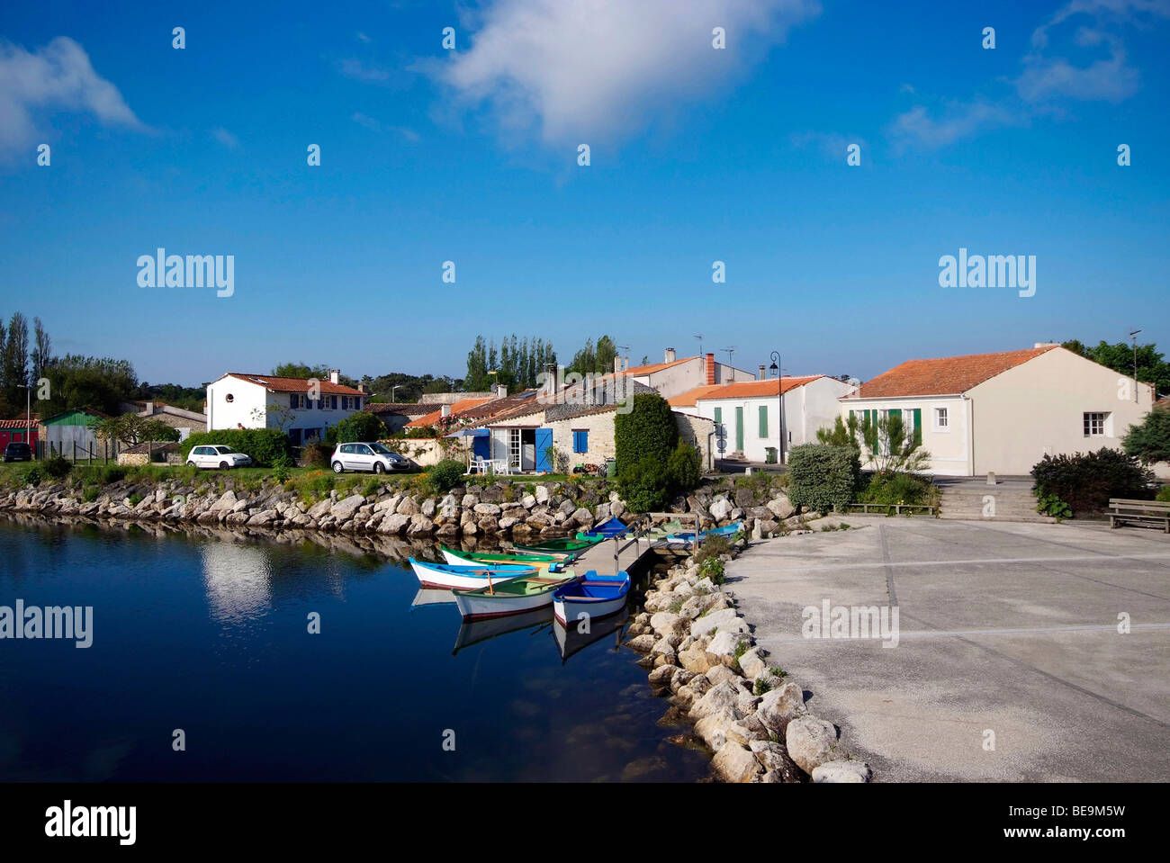 Île d'Oléron (17) : "Port des Salines' (Salines Harbour) Banque D'Images