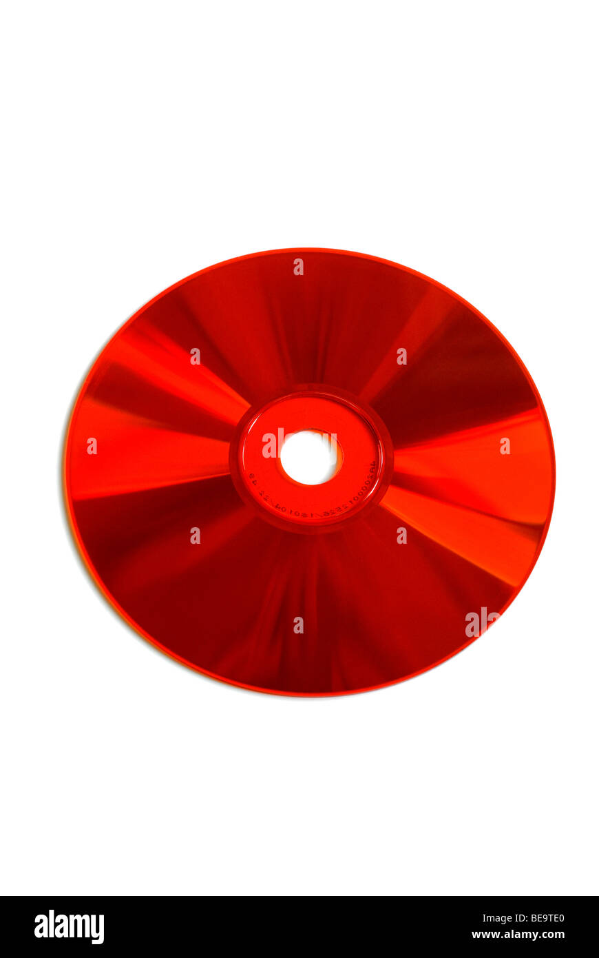 CD-r rouge. Banque D'Images