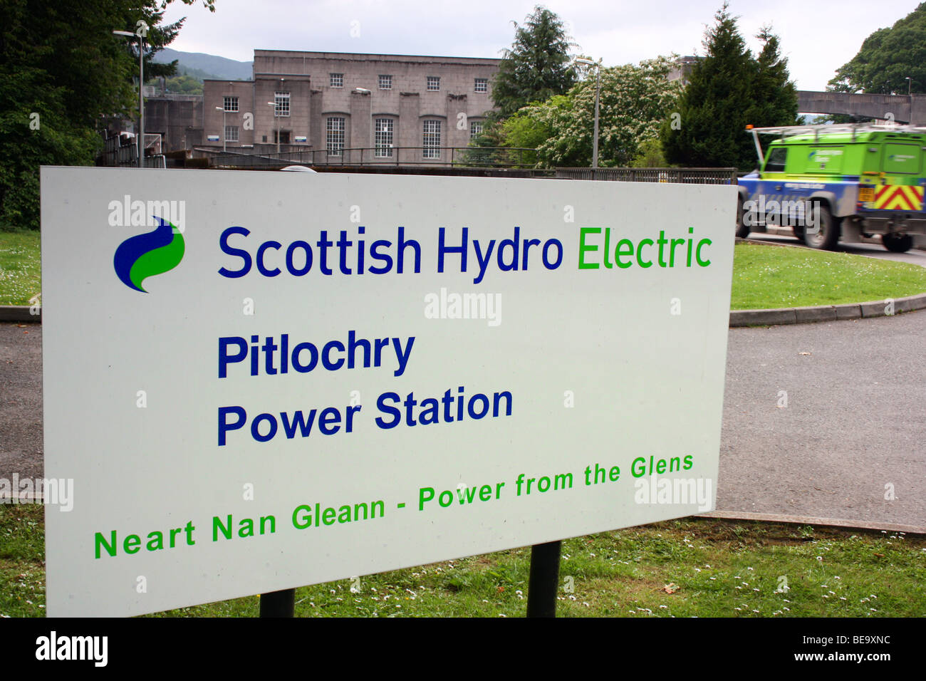 Scottish Hydro Electric power station à Pitlochry, Perth et Kinross, Scotland Banque D'Images