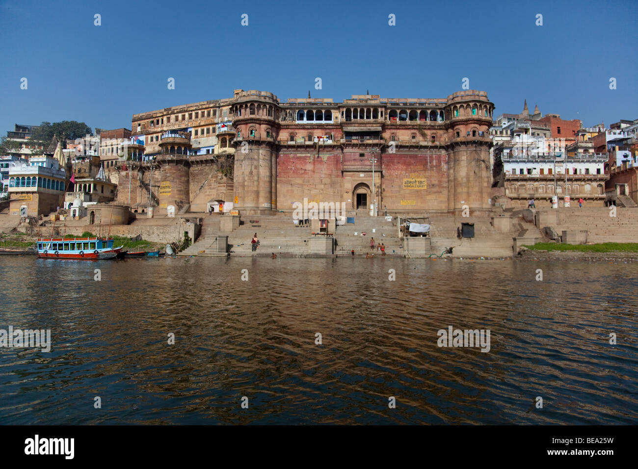Bhonsale Ghat de Varanasi Inde Banque D'Images