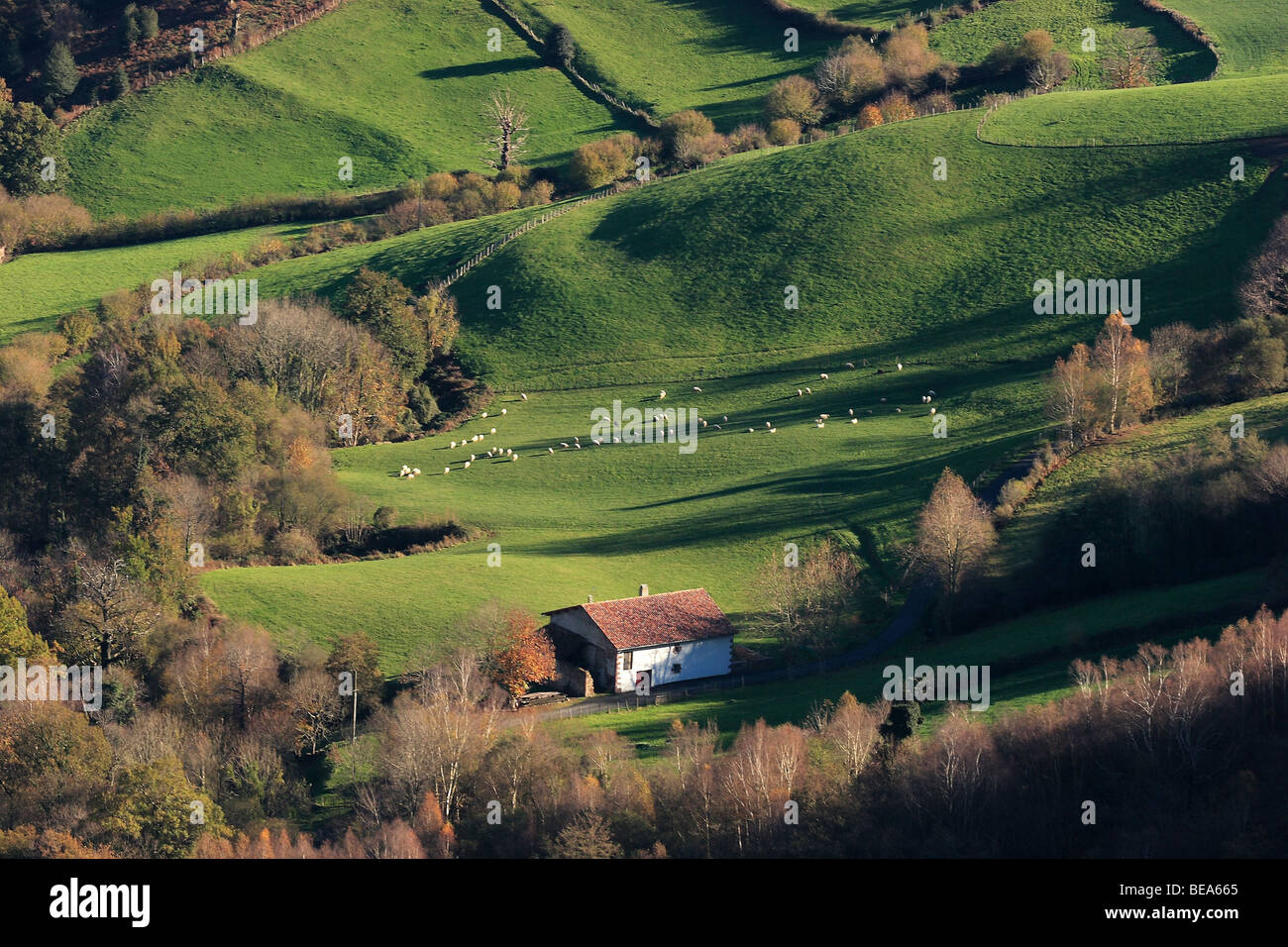 Pays basque Banque D'Images