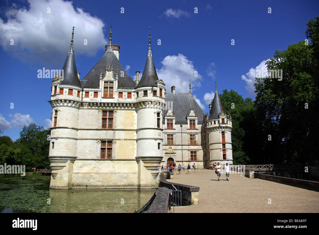 Le "Château d'Azay-le-Rideau Château' (37) Banque D'Images