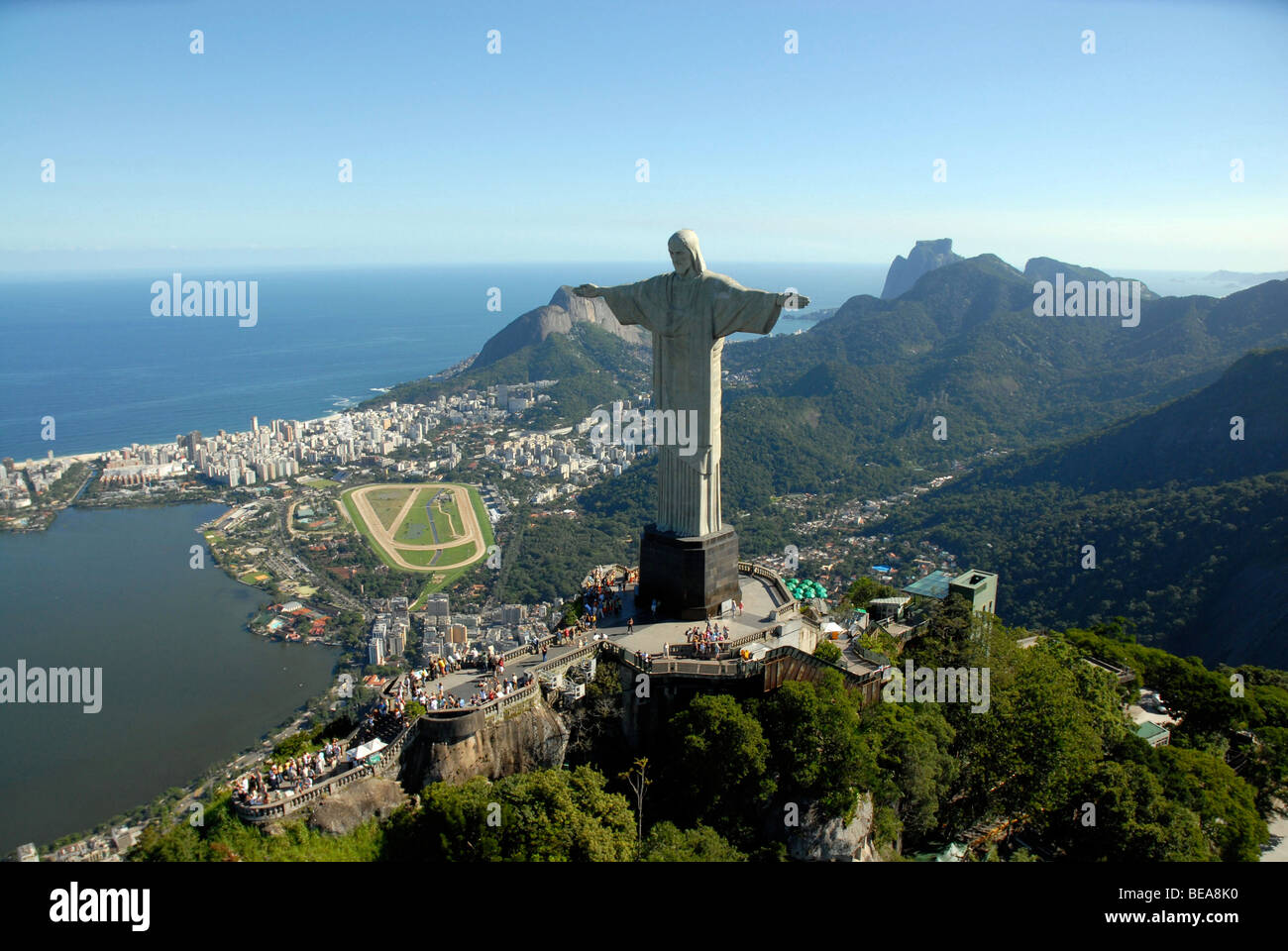 Brésil, Rio de Janeiro : Vue aérienne Banque D'Images