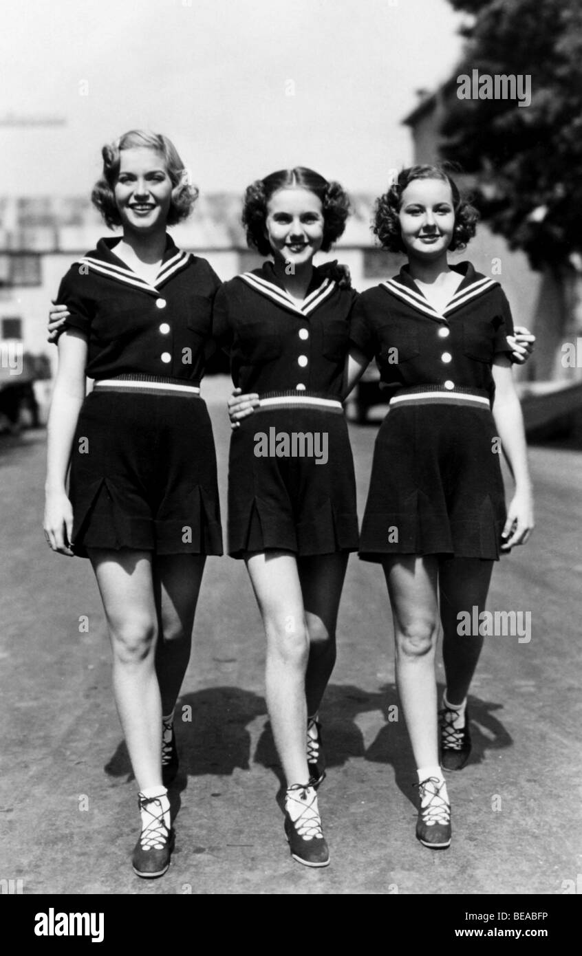 Trois filles - 1936 SMART Universal film avec Deanna Durbin center Banque D'Images