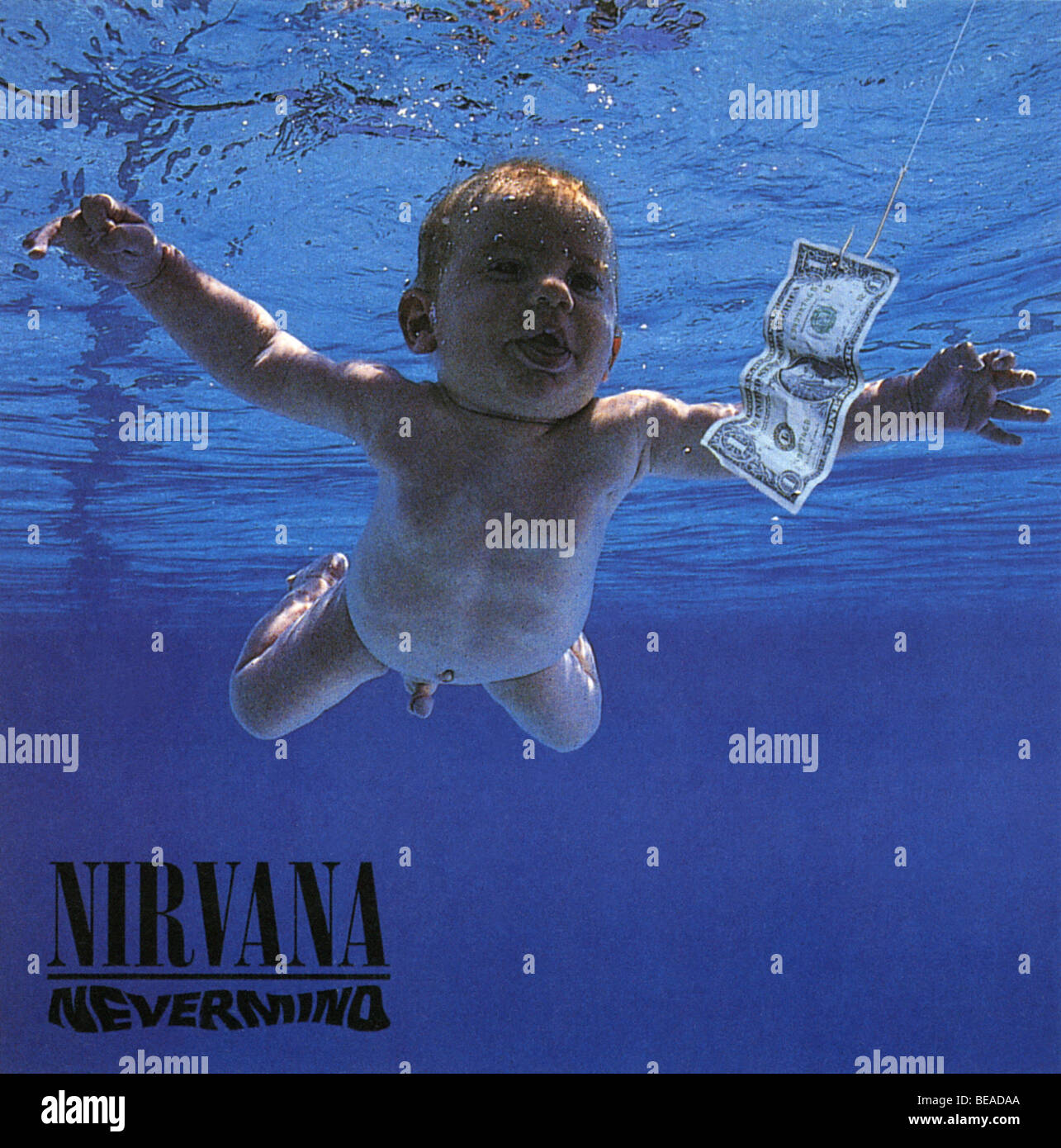 NIRVANA - couvercle de la UK groupe rock du premier album de Nevermind en 1991 Banque D'Images