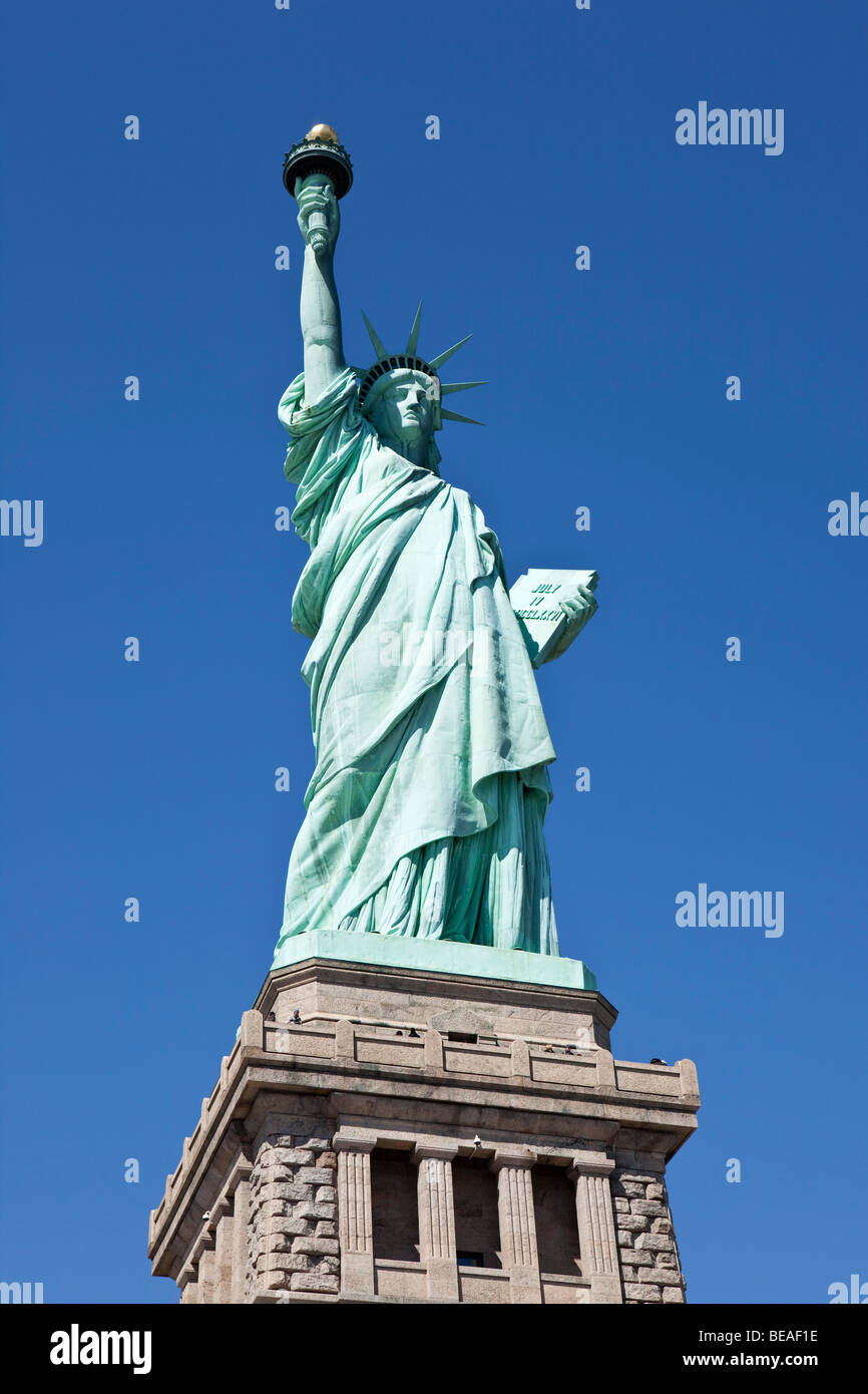 Statue de la liberté, Liberty Island, New York, NY, USA Banque D'Images