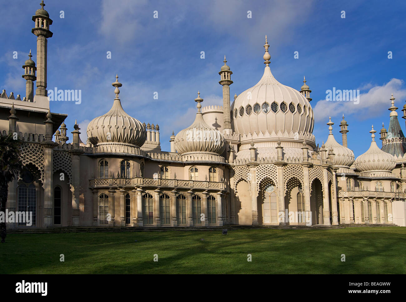 L'architecture de style régence du Royal Pavilion, Brighton, Angleterre Banque D'Images