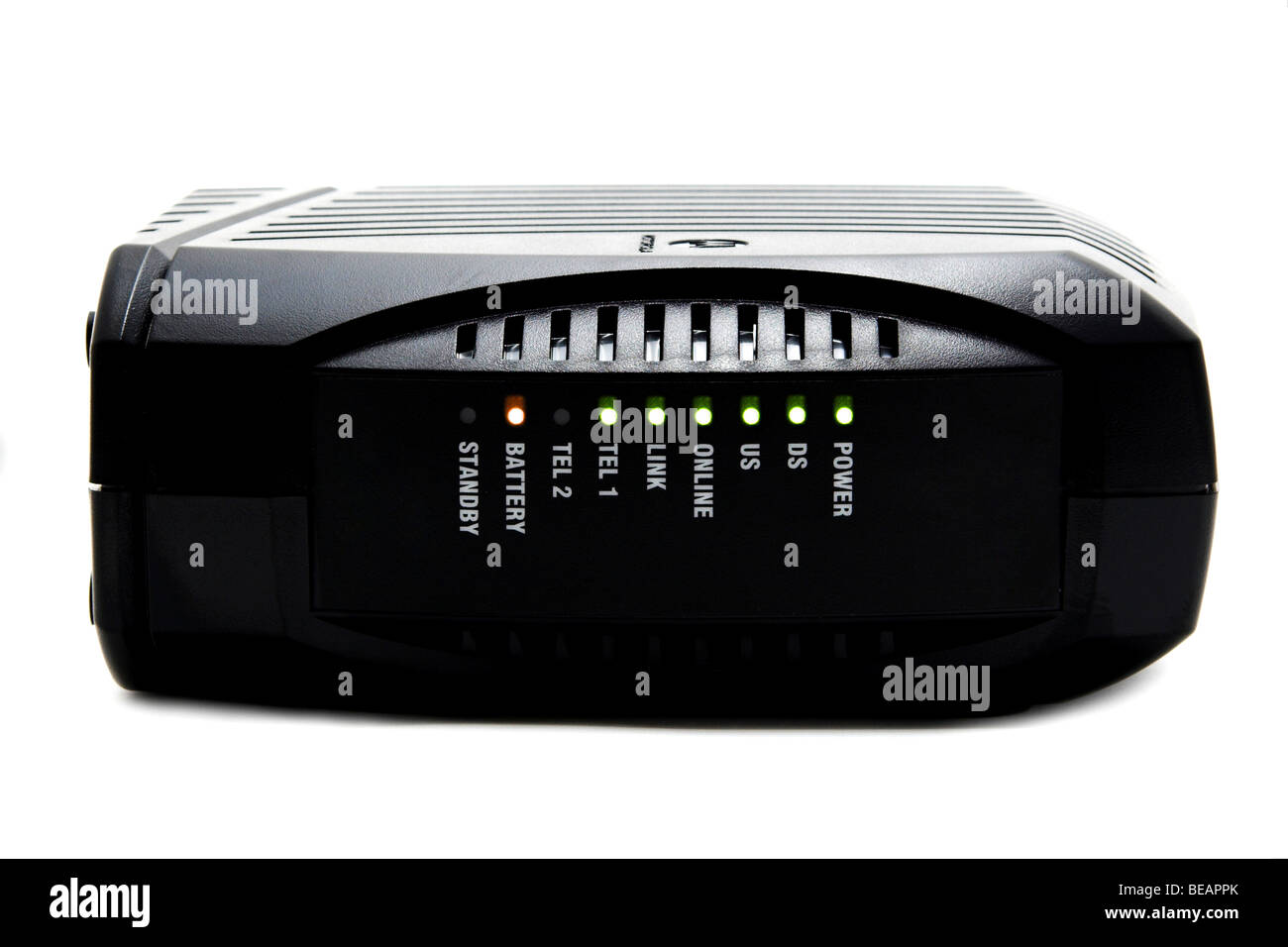 Modem câble MTA - Internet et voix dans un seul équipement Banque D'Images Modem câble MTA - Internet et voix dans un seul équipement Banque D'Images