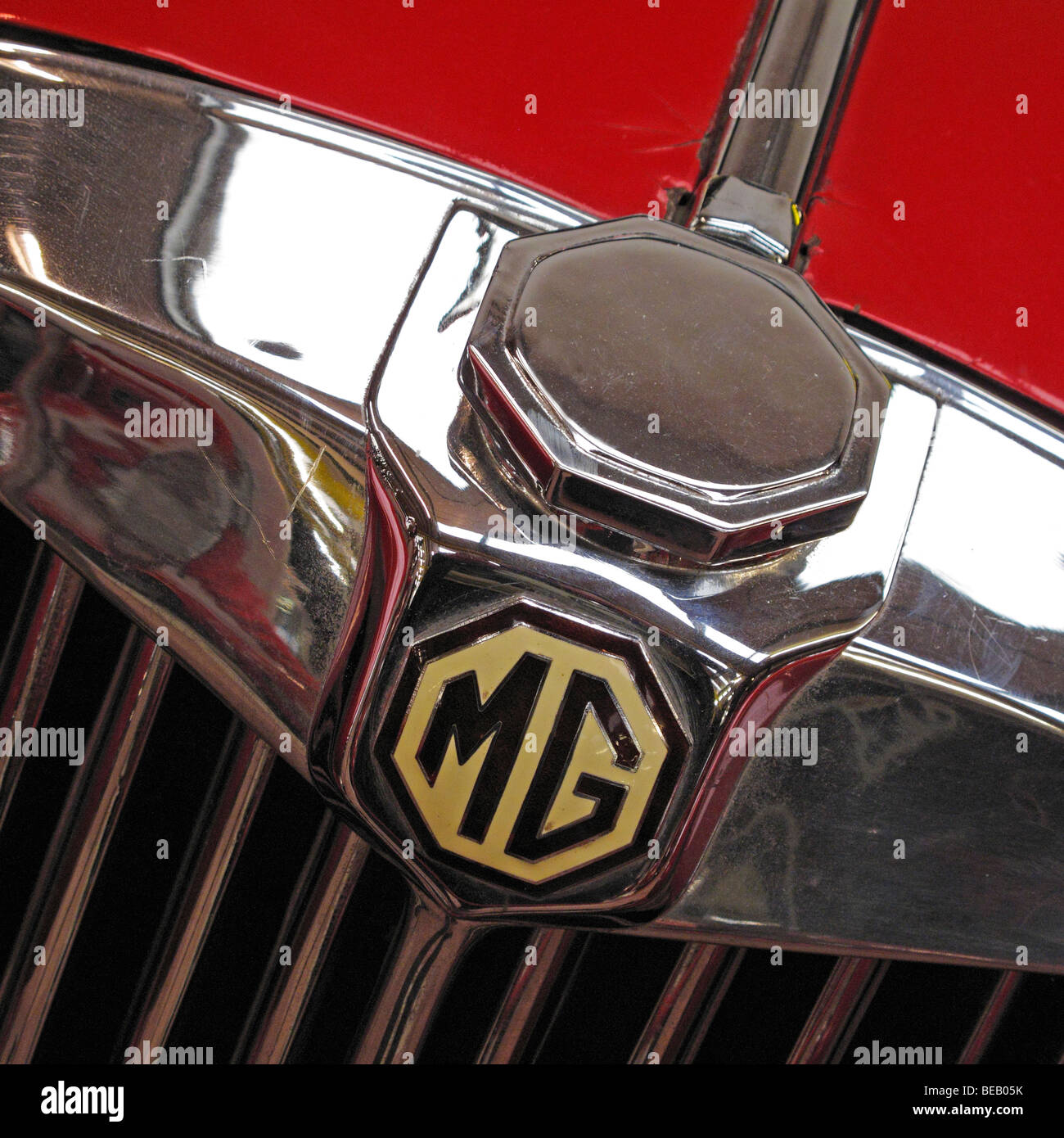 Radiateur de voiture MG Banque D'Images