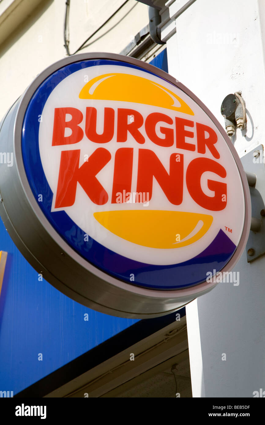 Burger King sign Banque D'Images