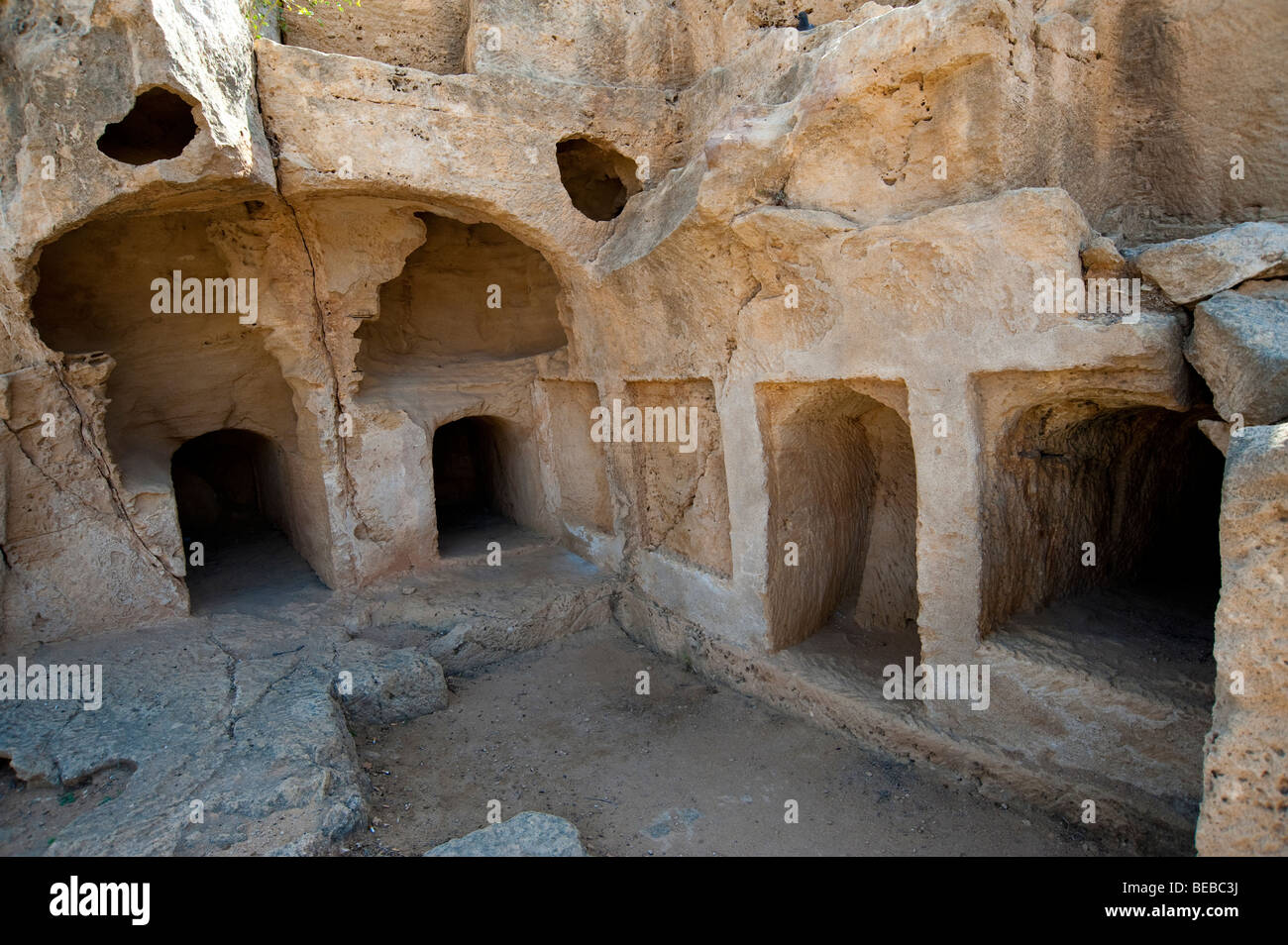 Tombes des rois Paphos Chypre Banque D'Images